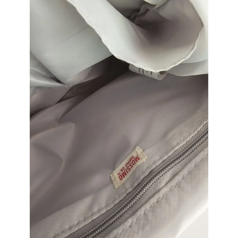 Mossimo Backpack Womens  Gray Faux Leathe  With Adjustable Straps Magnetic Flap